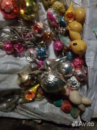 Елочные игрушки СССР одним лотом