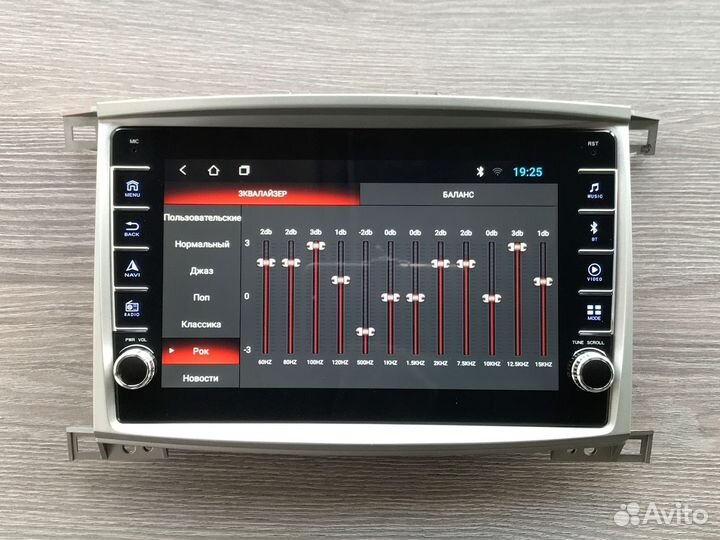 Магнитола Toyota LC 100 + физические кнопки