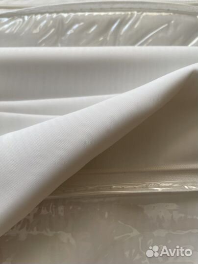 Тюль белый на шторной ленте 140х270см