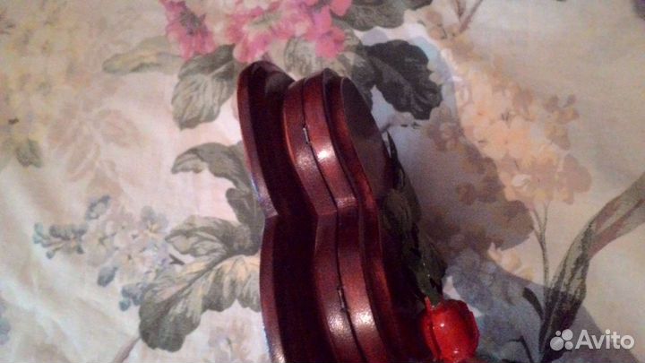 Шкатулка деревянная сердце