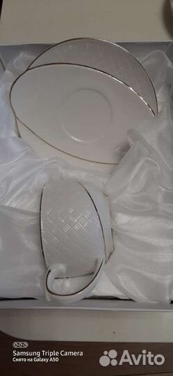 Чашка с блюдцем фарфор