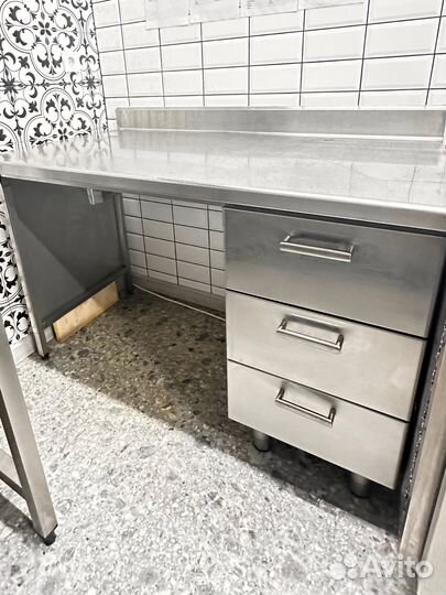 Стол производственный из нержавейки бу