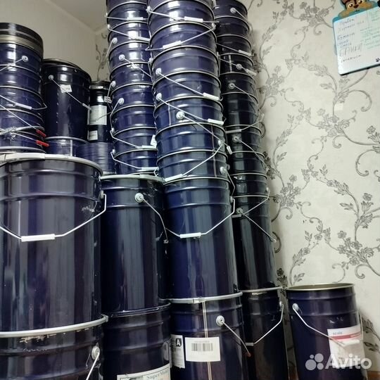 Бочка / ведро металлическое 25 Л С крышкой хомутом