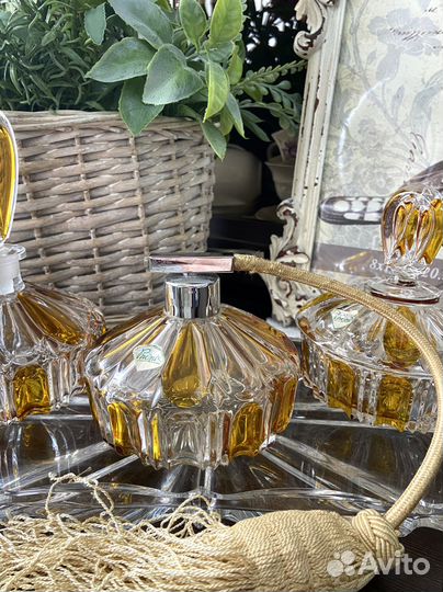 Хрустальный набор для туалетного столика