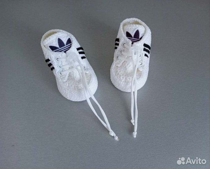 Пинетки -кеды вязаные