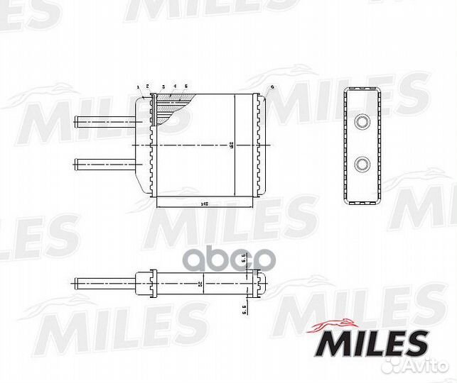 Радиатор отопителя daewoo matiz 0.8/1.0 98-05 a