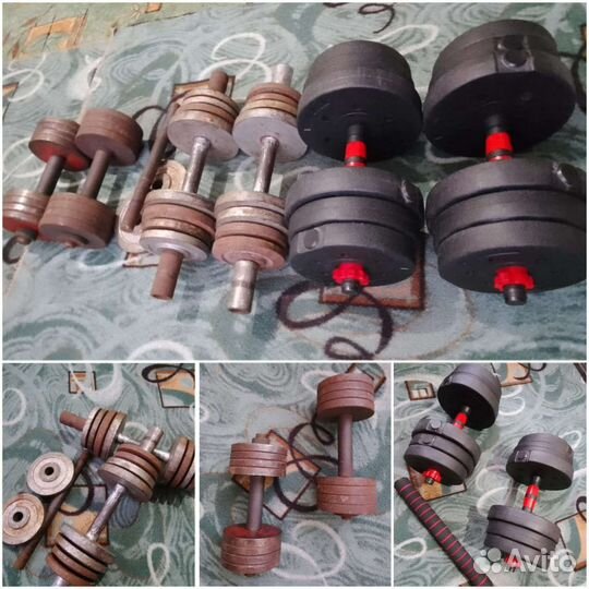 Гантели разборные и штанга