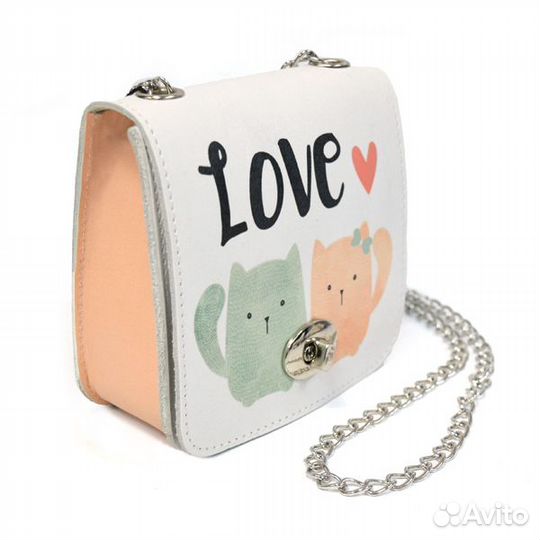 Сумки маленькие A.Valentino нат.кожа,цепочка