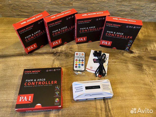 Новый RGB контроллер argb на 8 кулеров +пульт