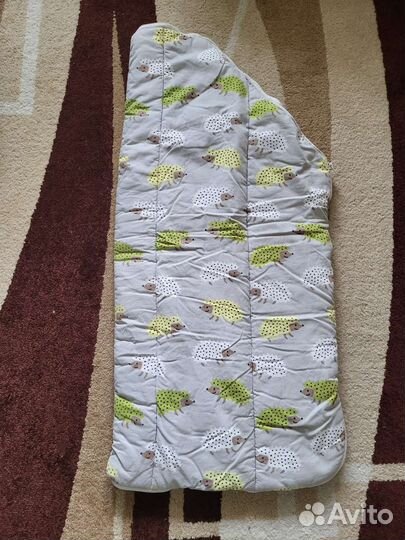 Детский тёплый спальный мешок на молнии