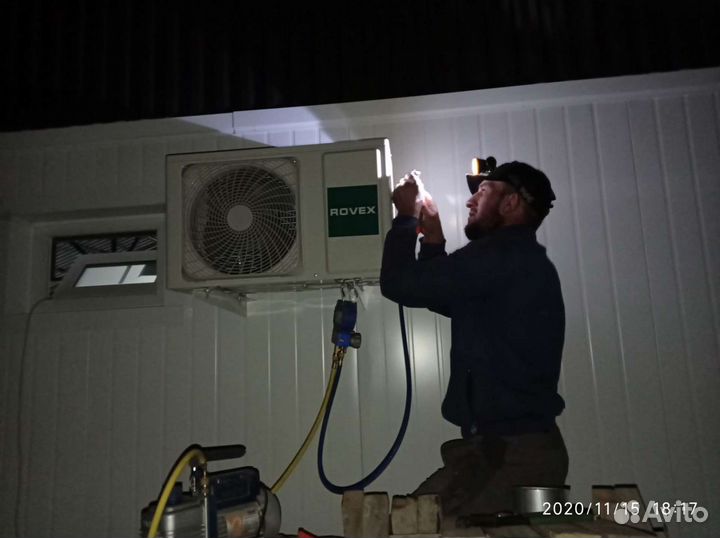 Установка кондиционеров. Заправка. Чистка