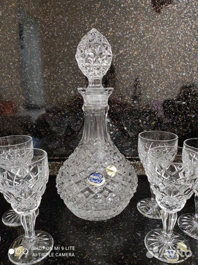Графин хрустальный+рюмки