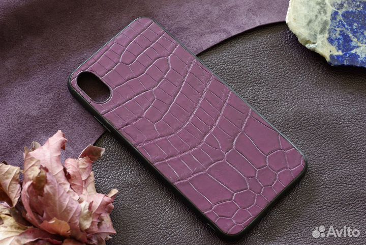 Чехол на телефон iPhone XS, 12, 13, 14. Крокодил