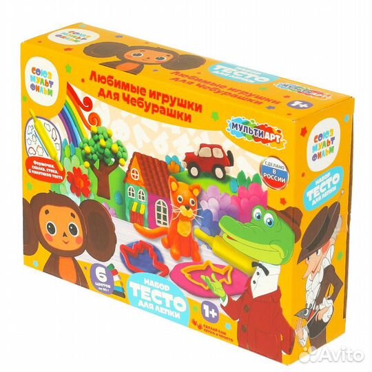 Набор Мульти Арт тесто для лепки с формочками Чебу