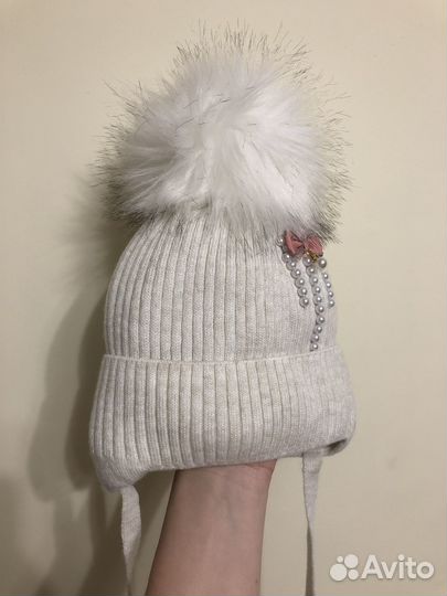 Шапка для девочки 2-4 года