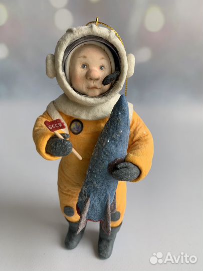 Ватные елочные игрушки СССР