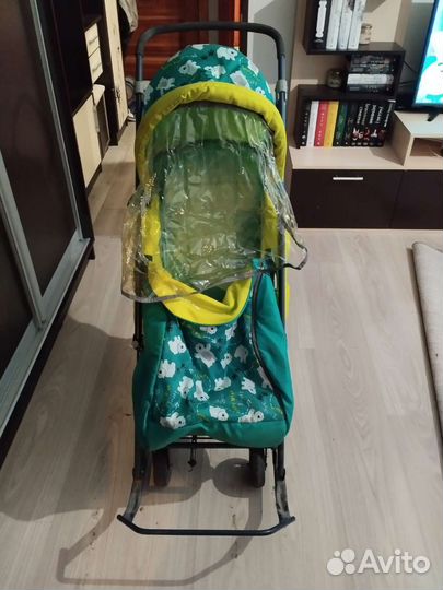 Детские санки коляска ника