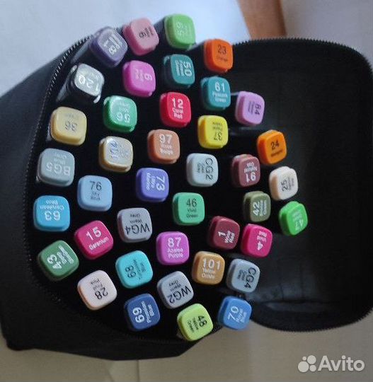 Набор фломастеров 40 шт, Маркеры для скетчинга, Ма