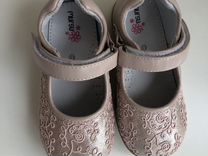 Туфли бежевые золотые для девочки 24 Mursu
