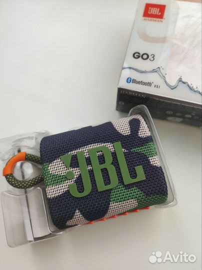 Колонка JBL GO 3, хаки