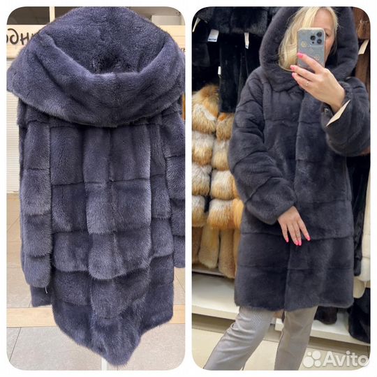 Шуба норковая nafa elena Furs 40/42/44 трансформер