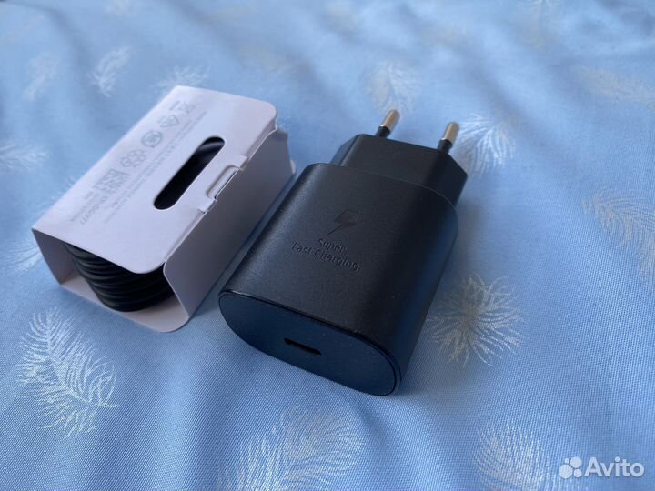 Быстрый зарядный адаптер Samsung + кабель type-c