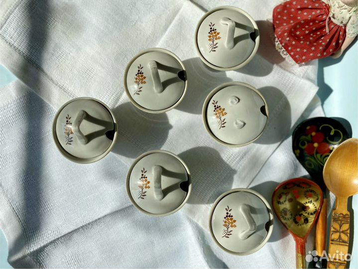 Горчичница фарфор дулево набор СССР