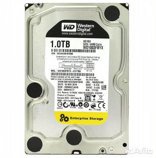 Western Digital RE4 1 Тб SATA (WD1003fbyx)