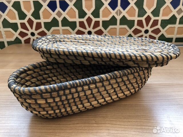 Шкатулка IKEA плетенная бамбук новая