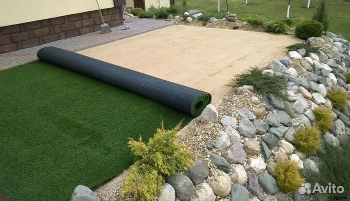 Рулонный газон под ключ