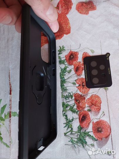 Чехол и защитное стекло фронт камер на Samsung a73