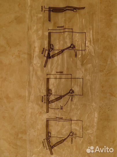 Газлифт мебельный б/у пара