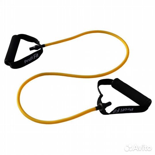 Эспандер трубчатый желтый, сопротивление 3,5 кг