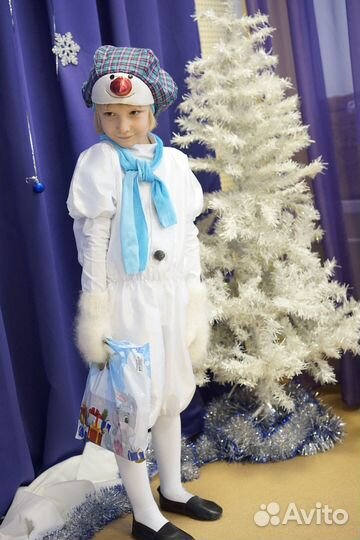 Костюм снеговика карнавальный новогодний