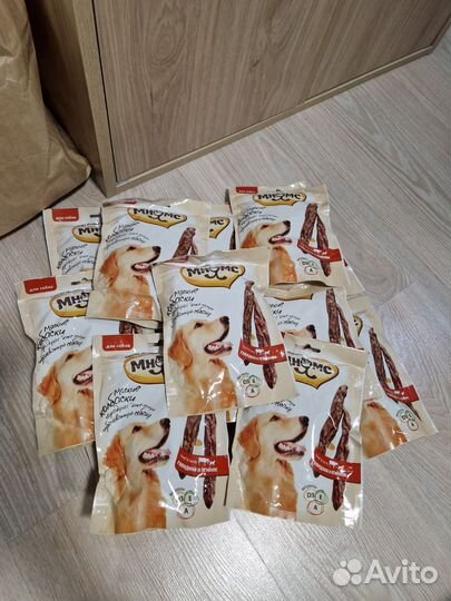 Лакомство для собак колбаски мнямс