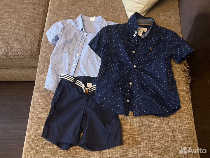 Рубашки и шорты h&m 92