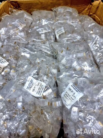 Разъем компьютерный RJ45 упаковка 100шт