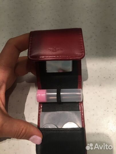 Кожаный футляр для линз