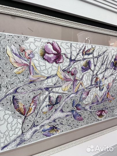 Картина акварель феи