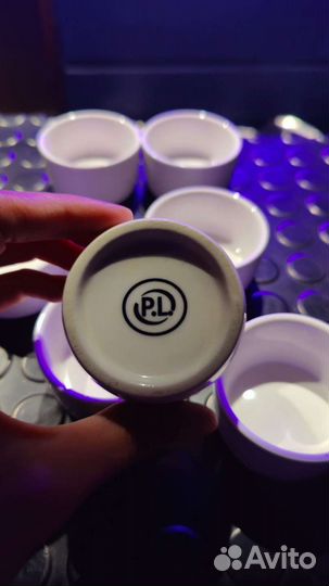 Фарфоровые соусники 50мл белые P.L. 9шт