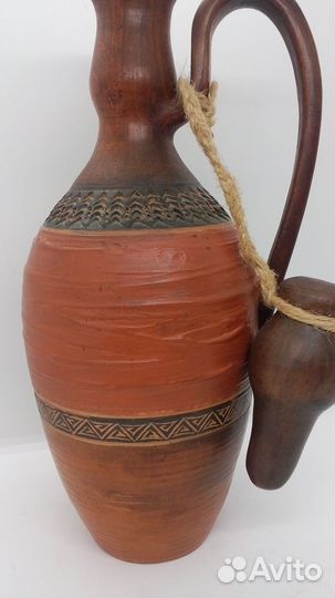 Бутылка керамическая