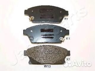 Колодки тормозные передние japanparts PA-W13AF