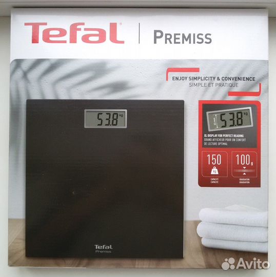 Весы напольные Tefal premiss PP1400V0 новые