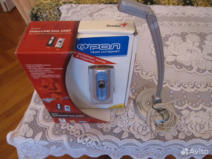 Видеокамера VideoCam Slim USB2 с внешним микрофон