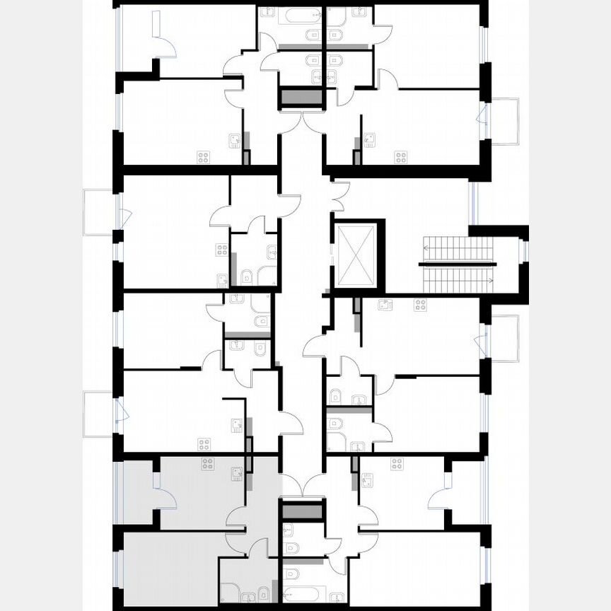 1-к. квартира, 34,3 м², 3/3 эт.