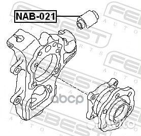 Сайленблок задней цапфы (nissan pathfinder R51M