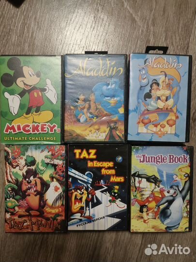 Картриджи для sega mega drive 2 90х