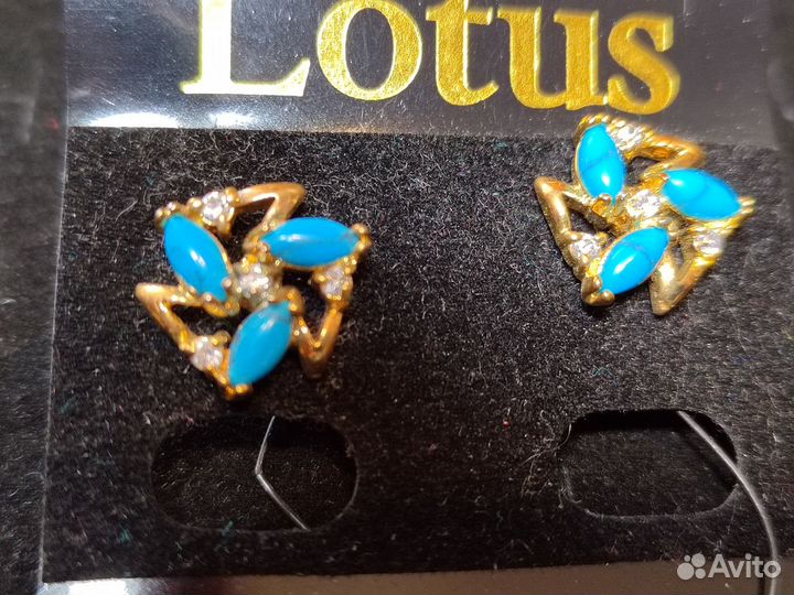 Серьги с бирюзой