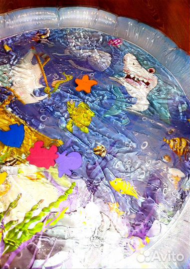 Развивающий водный коврик для малышей Новый