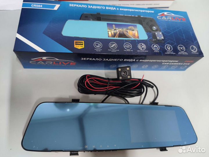 Регистратор зеркало+камера парковки carlive CR504
